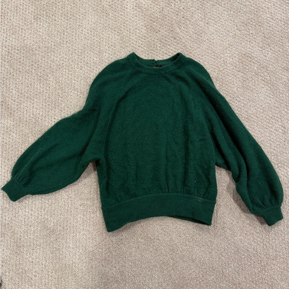 J. Crew Forest Green Women's Crew Neck Sweater